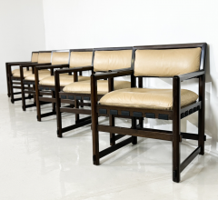 Edward Wormley Mid Century Modern Set of 6 Armchairs by Edward Wormley for Dunbar - 3532944