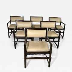 Edward Wormley Mid Century Modern Set of 6 Armchairs by Edward Wormley for Dunbar - 3535211