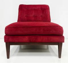 Edward Wormley Mid century Modern Slipper Lounge Chairs Edward Wormley for Dunbar Style - 4106757