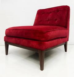 Edward Wormley Mid century Modern Slipper Lounge Chairs Edward Wormley for Dunbar Style - 4106781