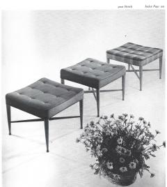 Edward Wormley Pair of Benches by Edward Wormely for Dunbar - 4206496