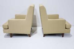 Edward Wormley Pair of Dunbar High Back Mr Lounge Chairs by Edward Wormley - 1900375