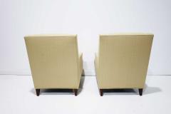 Edward Wormley Pair of Dunbar High Back Mr Lounge Chairs by Edward Wormley - 1900376