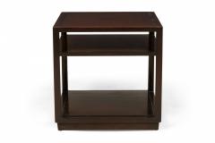Edward Wormley Pair of Edward Wormley American Square Wooden End Side Tables - 2790057