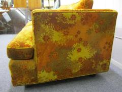 Edward Wormley Pair of Edward Wormley Dunbar Love Seats Sofas Jack Lenor Larsen - 1240916