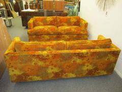 Edward Wormley Pair of Edward Wormley Dunbar Love Seats Sofas Jack Lenor Larsen - 1240919