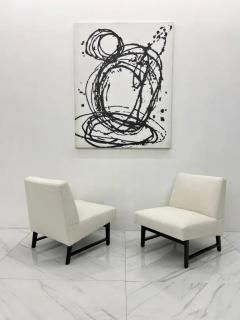 Edward Wormley Pair of Edward Wormley Slipper Chairs for Dunbar - 3176000