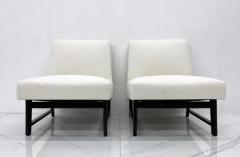 Edward Wormley Pair of Edward Wormley Slipper Chairs for Dunbar - 3176063