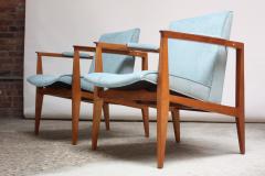 Edward Wormley Pair of Edward Wormley for Dunbar Armchairs in Mahogany - 667361