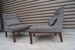 Edward Wormley Pair of Slipper Chairs by Edward Wormley for Dunbar - 578129