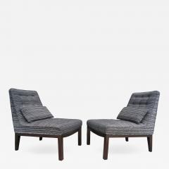 Edward Wormley Pair of Slipper Chairs by Edward Wormley for Dunbar - 597534