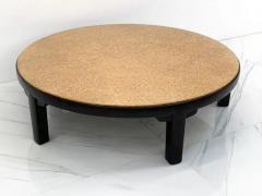 Edward Wormley Rare Edward Wormley for Dunbar Cork Top Ebonized Coffee Table - 3175934