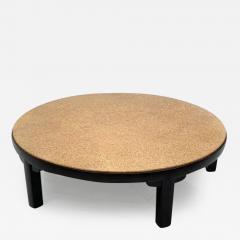 Edward Wormley Rare Edward Wormley for Dunbar Cork Top Ebonized Coffee Table - 3178799