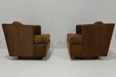 Edward Wormley Rare Edward Wormley for Dunbar Model 251 Swivel Lounge Chairs - 4327953