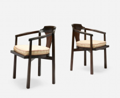 Edward Wormley Rare Set of Six Edward Wormley Horseshoe Chairs Model 935 for Dunbar - 4473079