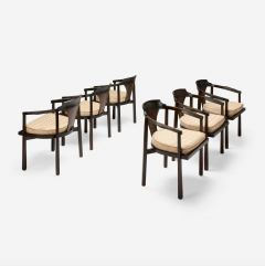 Edward Wormley Rare Set of Six Edward Wormley Horseshoe Chairs Model 935 for Dunbar - 4473081