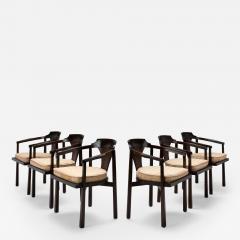 Edward Wormley Rare Set of Six Edward Wormley Horseshoe Chairs Model 935 for Dunbar - 4475462