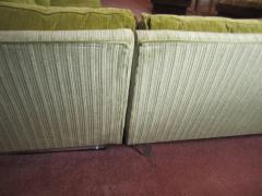 Edward Wormley Rare Wormley Dunbar Style Open Arm Two Piece Sectional Sofa Lucite Legs - 4609249