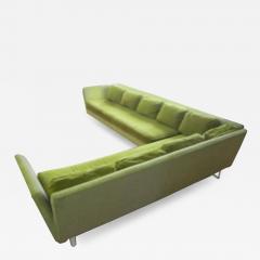Edward Wormley Rare Wormley Dunbar Style Open Arm Two Piece Sectional Sofa Lucite Legs - 4609882