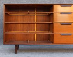 Edward Wormley Restored Edward Wormley Dunbar Walnut Leather 8 Drawer Dresser or Cabinet - 3427776
