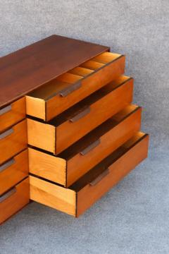 Edward Wormley Restored Edward Wormley Dunbar Walnut Leather 8 Drawer Dresser or Cabinet - 3427804