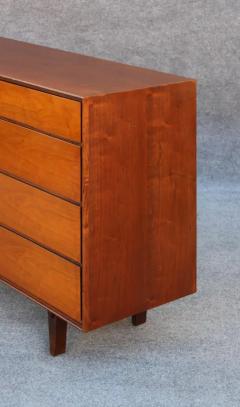 Edward Wormley Restored Edward Wormley Dunbar Walnut Leather 8 Drawer Dresser or Cabinet - 3427847