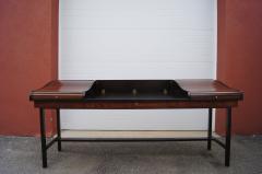 Edward Wormley Rosewood and Mahogany Roll Top Desk by Edward Wormley for Dunbar - 1396991