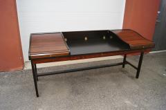 Edward Wormley Rosewood and Mahogany Roll Top Desk by Edward Wormley for Dunbar - 1396994