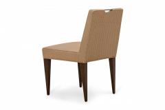 Edward Wormley Set of 4 Edward Wormley for Dunbar Patterned Mauve Upholstered Side Chairs - 2787361