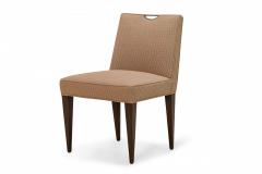 Edward Wormley Set of 4 Edward Wormley for Dunbar Patterned Mauve Upholstered Side Chairs - 2787363