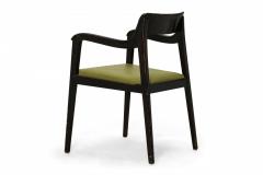 Edward Wormley Set of 6 American Riemerschmid Black and Green Dining Chairs - 2789675