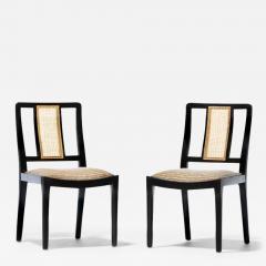 Edward Wormley Set of 6 Mid Century Wormley Dunbar Style Cane Mahogany Dining Chairs - 3496513
