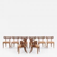 Edward Wormley Set of Eight Edward Wormley for Dunbar Curved Back Dining Chairs 1948 - 4626969