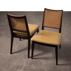 Edward Wormley Set of Six Edward Wormley Cane Dining Chairs for Dunbar - 4742991