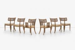 Edward Wormley Set of Six Edward Wormley for Dunbar Curved Back Dining Chairs - 2782591