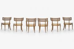 Edward Wormley Set of Six Edward Wormley for Dunbar Curved Back Dining Chairs - 2782596