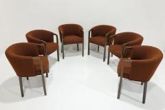 Edward Wormley Set of Six Edward Wormley for Dunbar Dining Chairs in Boucle - 3711425