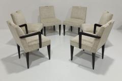 Edward Wormley Set of Six Edward Wormley for Dunbar Dining Chairs in Linherr Hollingsworth - 3711391