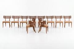 Edward Wormley Set of Ten Edward Wormley for Dunbar Curved Back Dining Chairs 1948 - 4637195