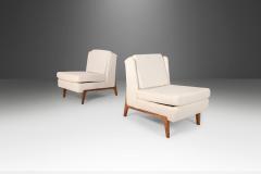 Edward Wormley Set of Two Bespoke Slipper Chairs After Edward Wormley - 2547153