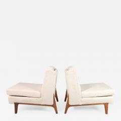 Edward Wormley Set of Two Bespoke Slipper Chairs After Edward Wormley - 2549280