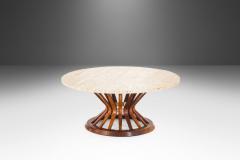 Edward Wormley Sheaf of Wheat Marble Top Cocktail Coffee Table by Edward Wormley for Dunbar - 2590614