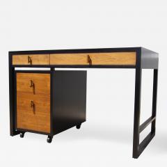 Edward Wormley Two Tone Desk with Rolling File Cabinet by Edward Wormley for Dunbar - 187328