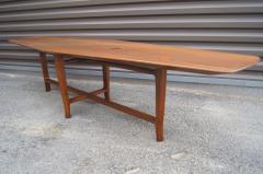 Edward Wormley Walnut Coffee Table with Natzler Tiles Model 5632N by Edward Wormley for Dunbar - 912073