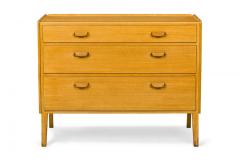 Edward Wormley for Dunbar American Mid Century Maple Three Drawer Slant Front Ch - 4631780
