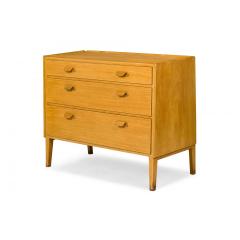 Edward Wormley for Dunbar American Mid Century Maple Three Drawer Slant Front Ch - 4649656