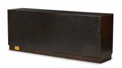 Edward Wormley for Dunbar Furniture American Mid Century Woven Front Dark Brown - 4628875