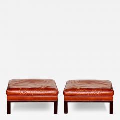 Edward Wormley for Dunbar Leather Ottomans Model 5314 1960 - 4111264