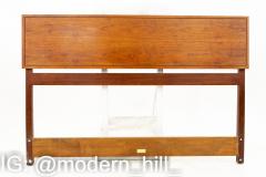 Edward Wormley for Dunbar Mid Century Walnut Rosewood and Brass Headboard - 1873213