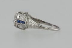 Edwardian 1 60 Ct Engagement Ring with Sapphire Accents - 181538